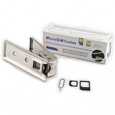 Κόφτης κάρτας micro SIM για IPhone IPad Tablet Smartphone με 2 αντάπτορες