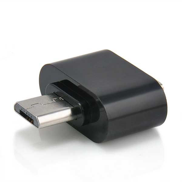 Μετατροπέας OTG USB Α Θηλυκό σε Micro Αρσενικό Adaptor Black Silver