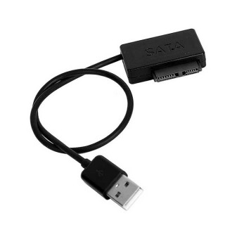 Καλώδιο USB σε SATA Adapter για Slim SATA SSD ή DVD 13pin (6+7)