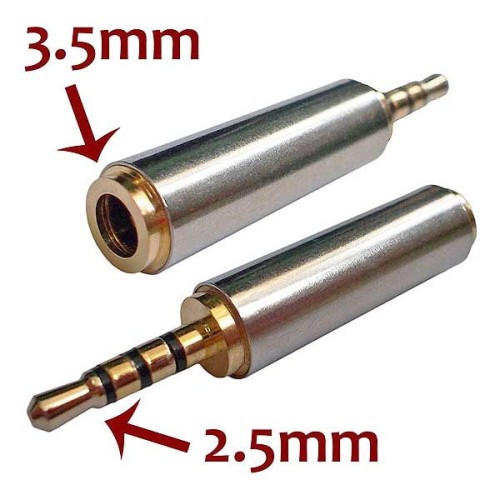 Μετατροπέας stereo jack από 3.5mm Θηλυκό σε 2.5mm Αρσενικό για όλα τα handsfree ακουστικά με μικρόφωνο