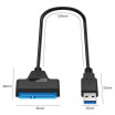 Καλώδιο USB 3.0 σε SATA III 22pin για σύνδεση SSD HDD δίσκων 2.5 ιντσών
