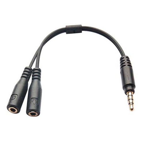 Μετατροπέας ήχου από TRRS handsfree 3.5mm αρσενικό σε 2x TRS headset θηλυκά βύσματα