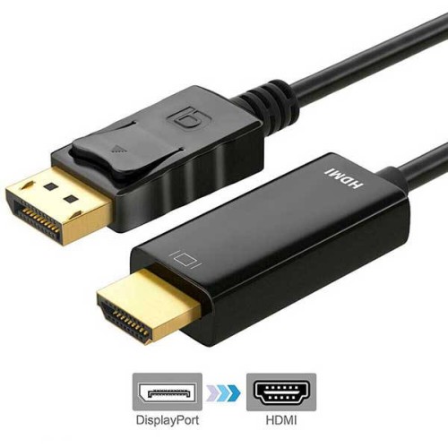 Καλώδιο Display Port σε Hdmi Αρσενικό/Αρσενικό 1.8m Type A Καλώδιο Display Port σε Hdmi Αρσενικό/Αρσενικό 1.8m Type A