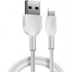 Hoco Premium USB X20 Lightning Cable Λευκό Starlight Glare ή Μαύρο Snowy Spirit 2m για iPhone