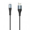 Hoco Premium USB X38 Lightning Fast Charging Data Cable Μαύρο 1m για iPhone