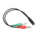 Μετατροπέας ήχου από TRRS handsfree 3.5mm θηλυκό σε 2x TRS headset αρσενικά βύσματα