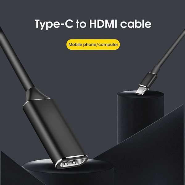 4K Ultra HD USB-C σε HDMI Video Adapter, συμβατό με Thunderbolt 3, DP Alt Mode