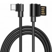 Hoco Premium USB Angle (90°) Cable USB-C σε USB-A αρσενικό Μαύρο Κόκκινο 1.2m (U37)