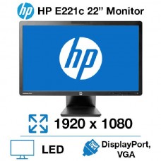 Οθόνη LED IPS 22 ιντσών HP EliteDisplay E221c Wide Multimedia Used Monitor με WebCam
