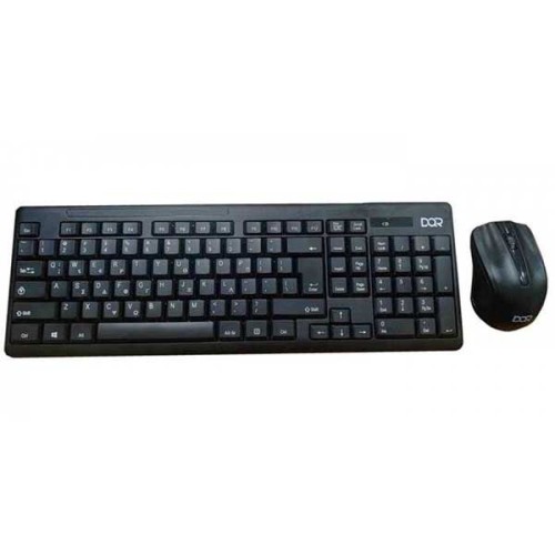 Σετ Πληκτρολόγιο - Ποντίκι DQR KMS-W-001 Wireless EN-GR Black Ασύρματο Σετ Πληκτρολόγιο - Ποντίκι DQR KMS-W-001 Wireless EN-GR Black Ασύρματο