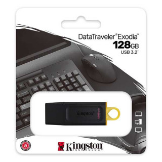Kingston USB Flash Drive Data Traveller Exodia 128GB USB 3.2 Black