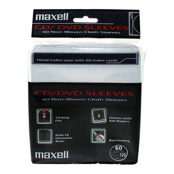 Maxell CD/DVD 60 Λευκά φακελάκια (120discs) 2 Holes BFSY-60WH