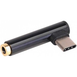 Αντάπτορας Powertech CAB-UC028 Jack 3.5mm (F) σε Type-C (M) Black