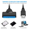 Καλώδιο USB 2.0 σε SATA III 22pin για σύνδεση SSD HDD δίσκων 2.5 ιντσών
