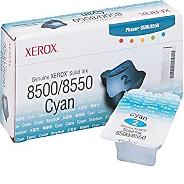 Xerox 1τεμάχιο Solid Ink Cyan κερί 108R00669 για εκτυπωτή Phaser 8500/8550