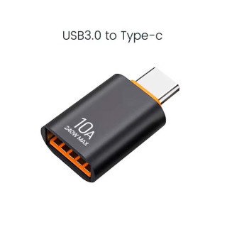 Μετατροπέας OTG USB Α Θηλυκό σε TYPE-C USB 3.2 Αρσενικό Adaptor Black