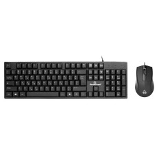 Σετ Πληκτρολόγιο - Ποντίκι Powertech PT-1075 Wired Black Ενσύρματο