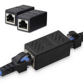 Μούφα δικτύου Ethernet RJ45 10Gbps Lan UTP Inline Coupler Βαρέος τύπου Cat5 Cat6 Cat7