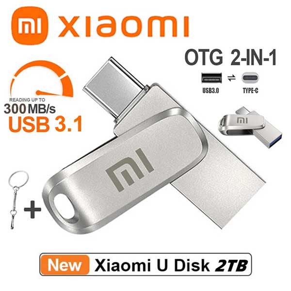 Xiaomi Flash Drive USB 3.0 Stick 2TB Blister Ασημί Μεταλλικό