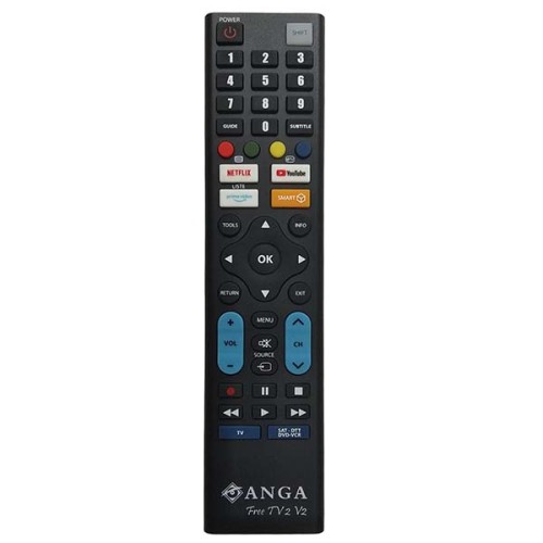 Τηλεχειριστήριο ANGA Free TV2-V2 Προγραμματιζόμενο για όλες τις τηλεοράσεις Τηλεχειριστήριο ANGA Free TV2-V2 Προγραμματιζόμενο για όλες τις τηλεοράσεις