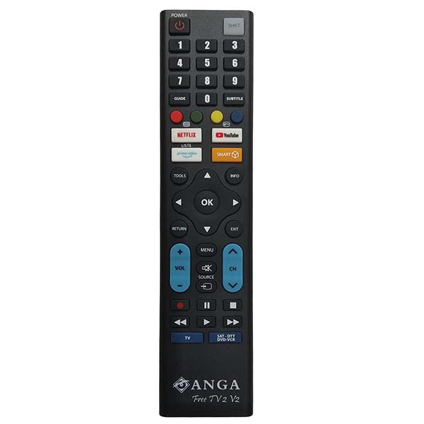 Τηλεχειριστήριο ANGA Free TV2-V2 Προγραμματιζόμενο για όλες τις τηλεοράσεις Τηλεχειριστήριο ANGA Free TV2-V2 Προγραμματιζόμενο για όλες τις τηλεοράσεις