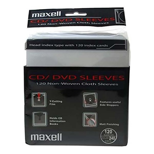 Maxell CD/DVD 120 Λευκά φακελάκια (240discs) 2 Holes HFSY-120WH Maxell CD/DVD 120 Λευκά φακελάκια (240discs) 2 Holes HFSY-120WH
