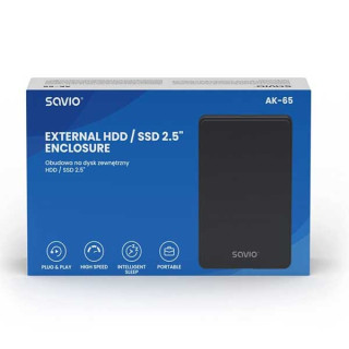 Θήκη εξωτερικού σκληρού δίσκου 2.5 ιντσών SATA USB 3.0 Savio AK-65