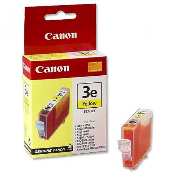 Canon BCI-3eY Yellow Ink Cartridge (4482A002) Genuine