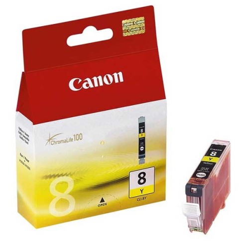 Canon CLI-8Y Yellow Ink Cartridge (0623B001) Genuine Canon CLI-8Y Yellow Ink Cartridge (0623B001) Genuine