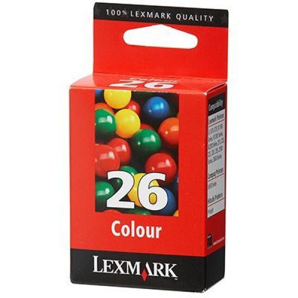 Lexmark 26 Color Ink Catridge 10N0026E Genuine